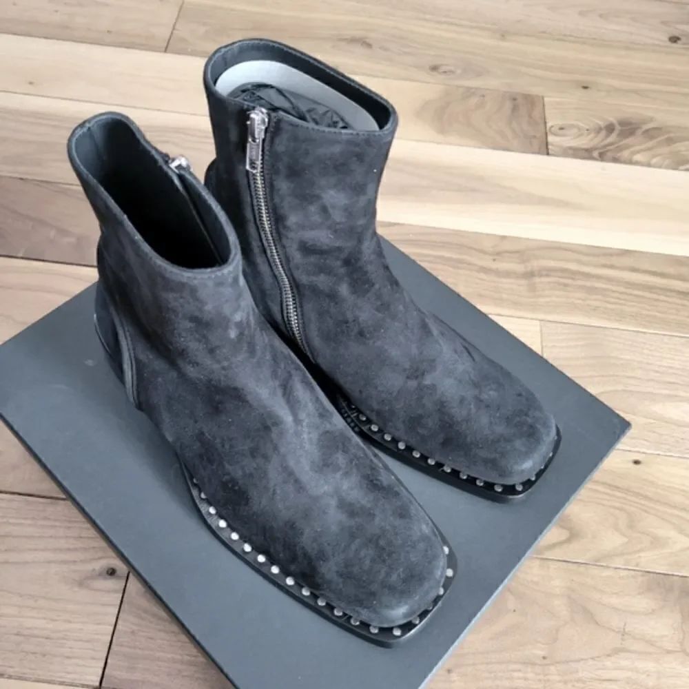 NIB Ann Demeulemeester Suede Leather Ankle Boots Shoes size 39